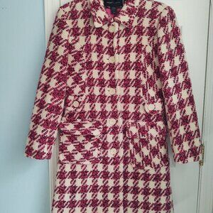 Pink /Cream tailored winter coat